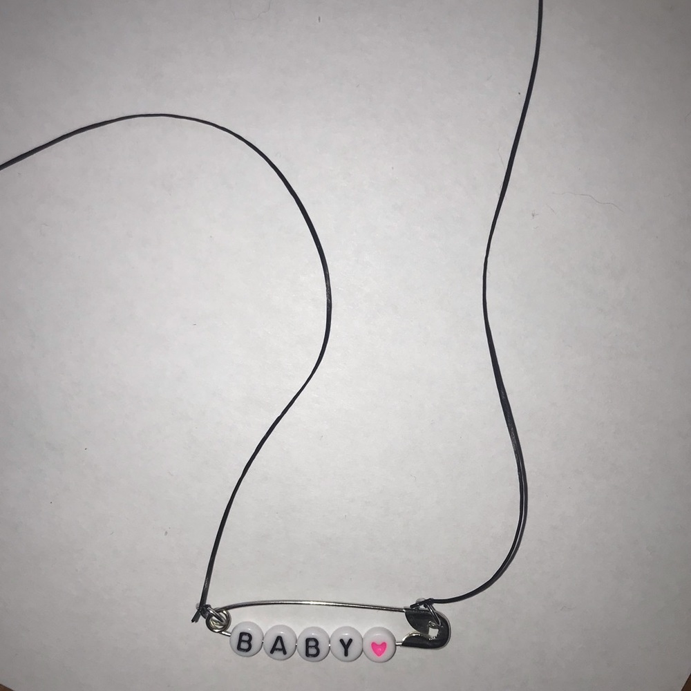 ‼️2 for $20‼️ Baby safety pin necklace